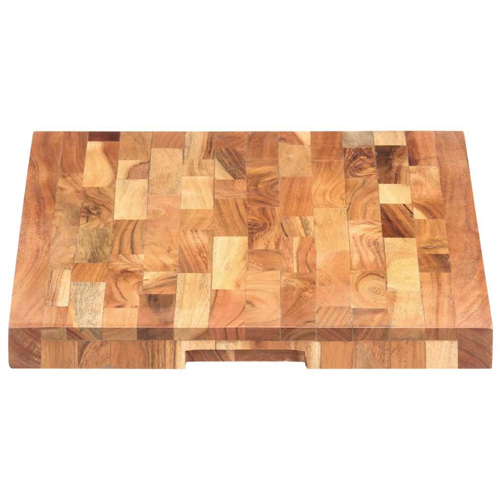 Tabla de cortar de madera maciza de acacia 50x34x3,8 cm