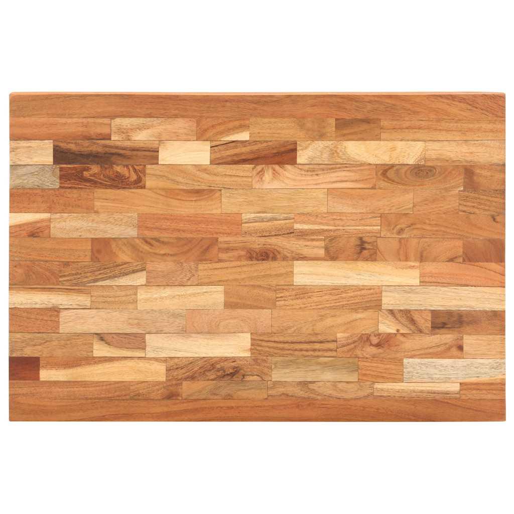 Tabla de cortar de madera maciza de acacia 50x34x3,8 cm