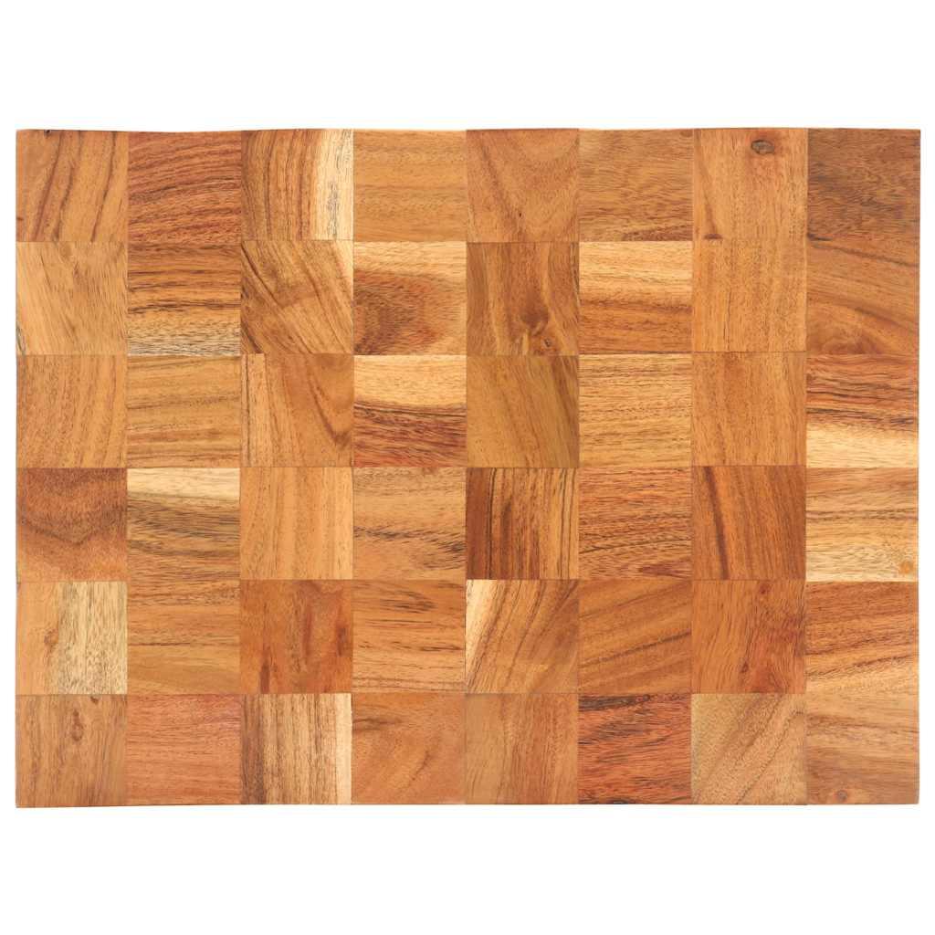 Tabla de cortar de madera maciza de acacia 40x30x3,8 cm