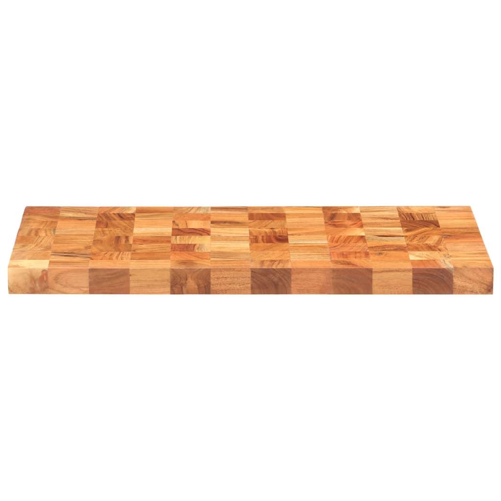 Tabla de cortar de madera maciza de acacia 40x30x3,8 cm