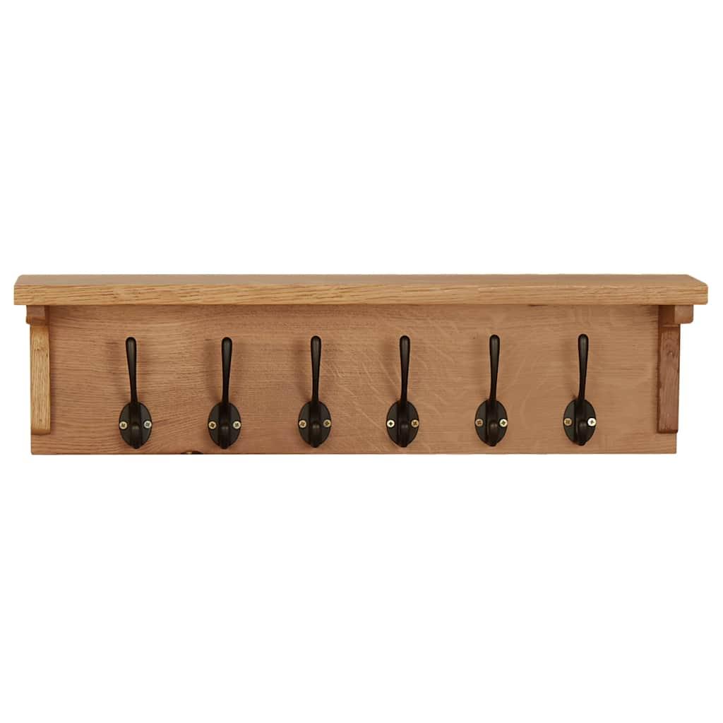 Perchero de madera maciza de roble