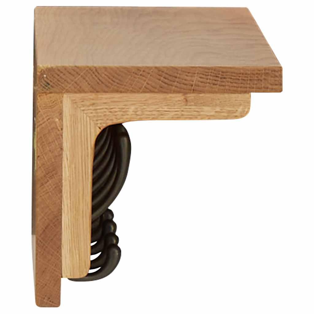 Perchero de madera maciza de roble