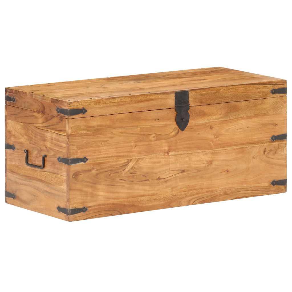 Baúl de madera maciza de acacia