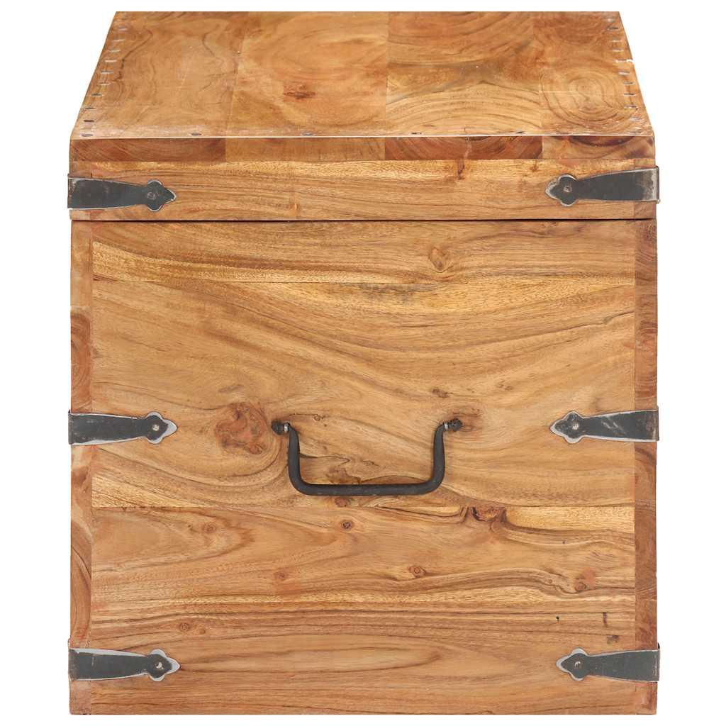 Baúl de madera maciza de acacia