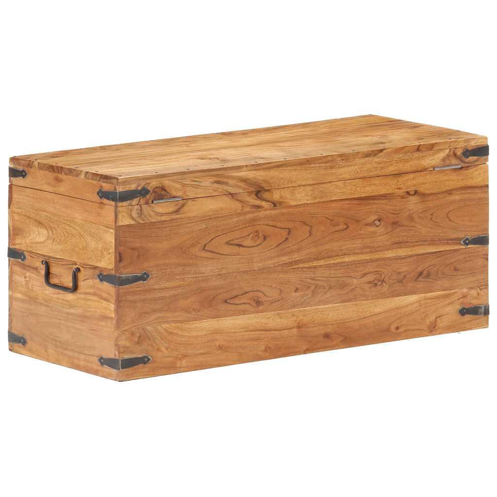 Baúl de madera maciza de acacia