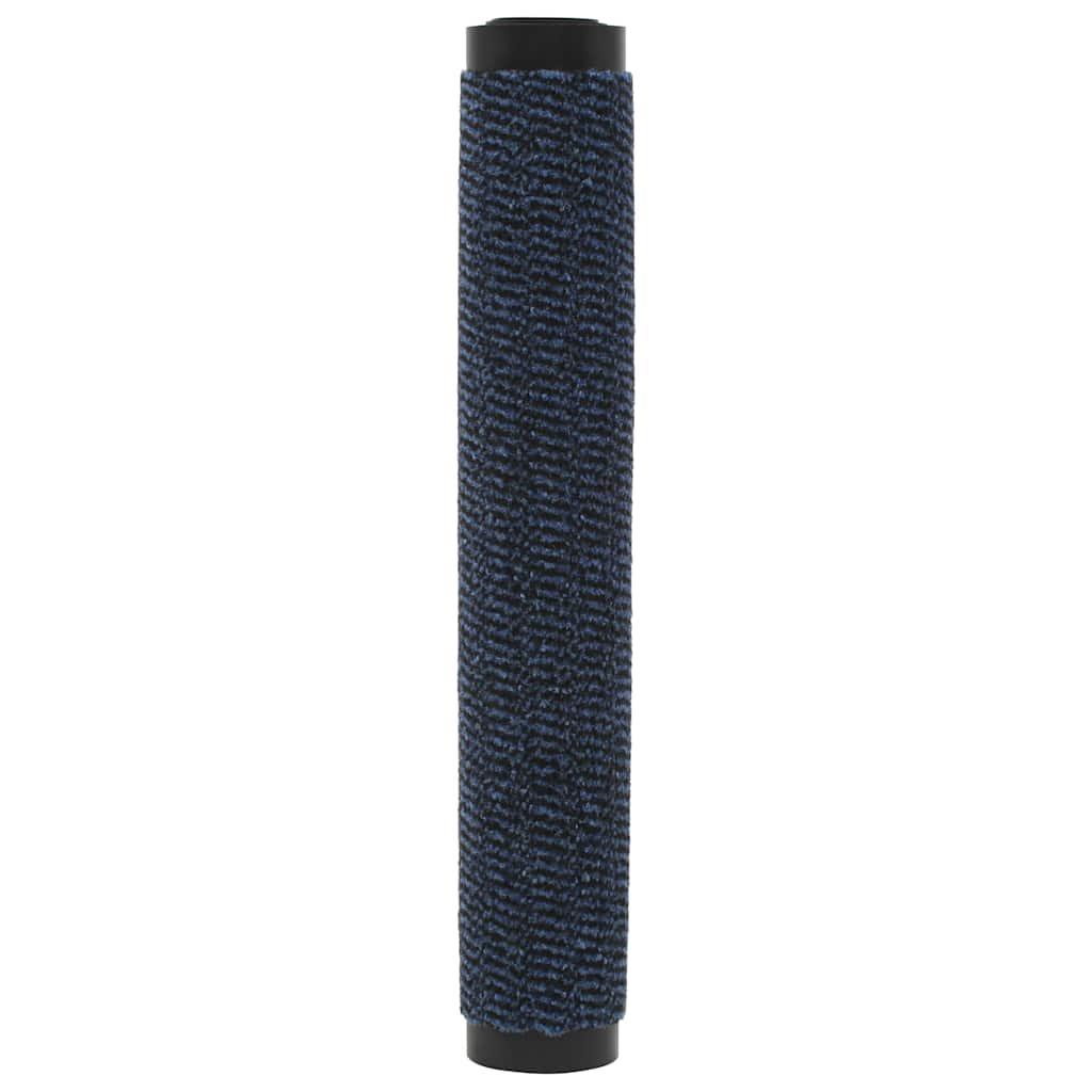 Alfombras de entrada rectangulares de nudo 2 uds azul 120x180cm