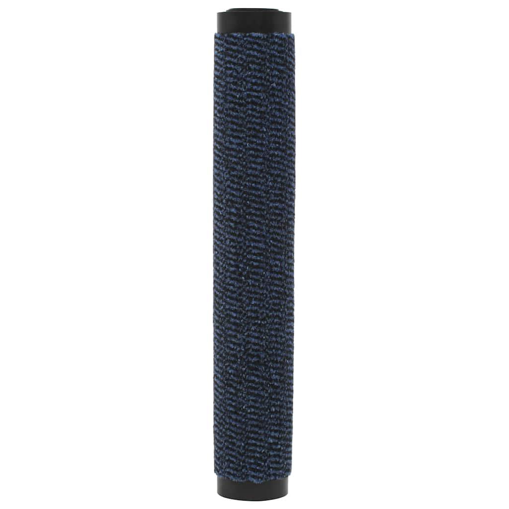 Alfombras de entrada rectangulares de nudo 2 uds azul 120x180cm