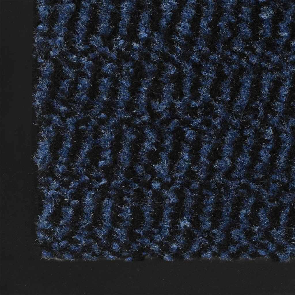Alfombras de entrada rectangulares de nudo 2 uds azul 120x180cm