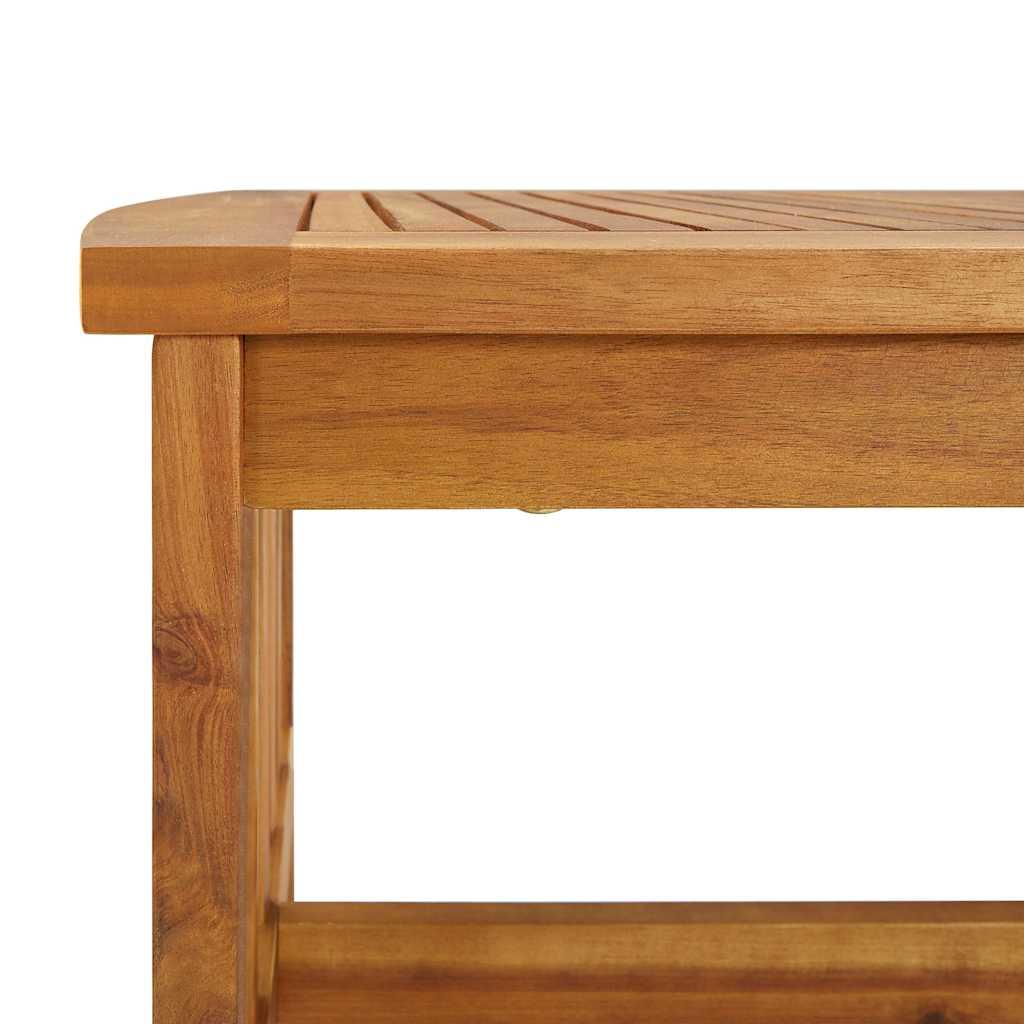 Juego muebles de jardín y cojines 5 piezas madera maciza acacia