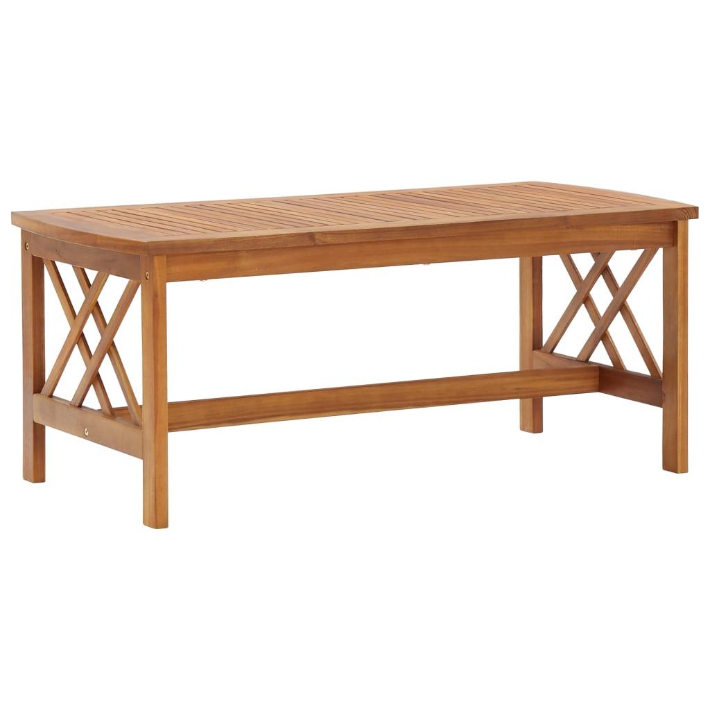 Juego muebles de jardín y cojines 5 piezas madera maciza acacia