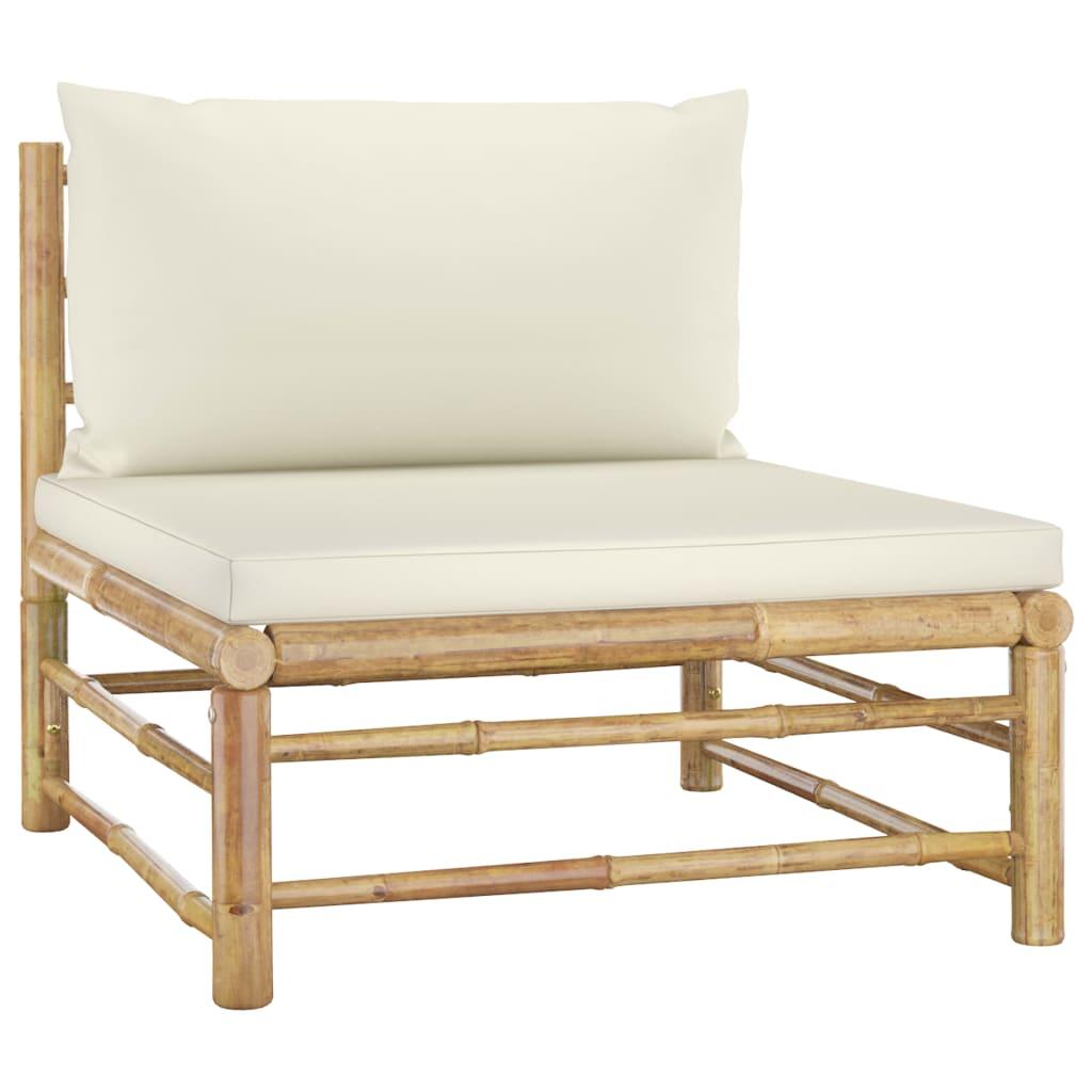 Set de muebles de jardín 10 piezas bambú