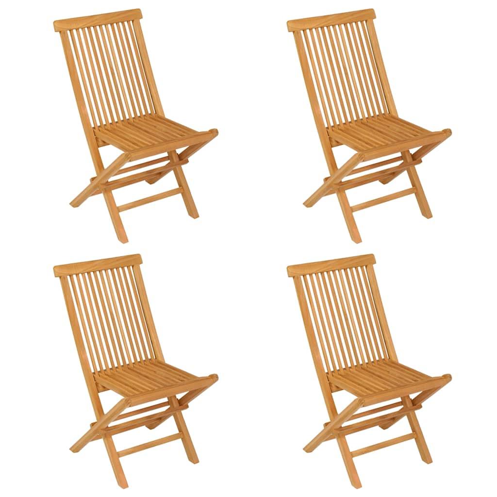 Conjunto de comedor de jardín de 5 piezas, 160 x 80 cm, madera maciza de teca