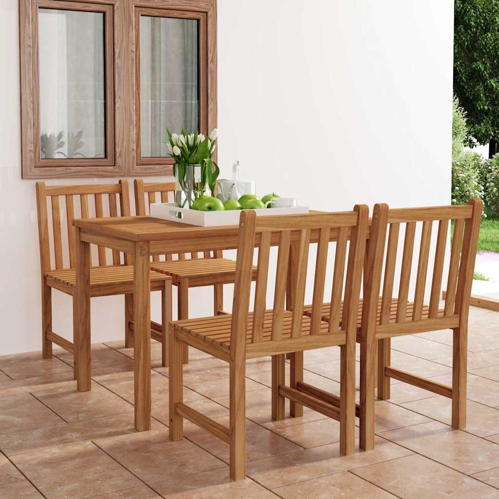 Conjunto de comedor de jardín de 5 piezas