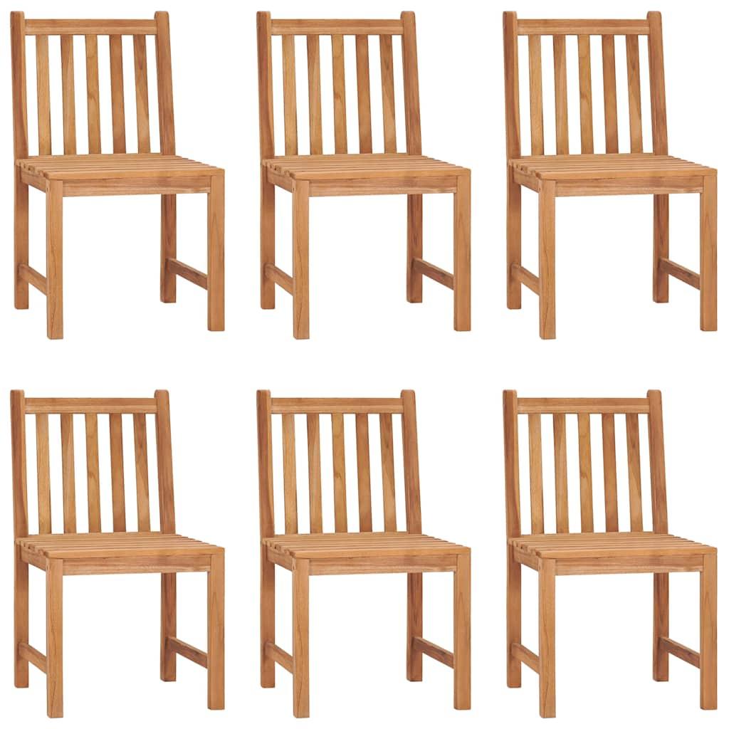 Conjunto de comedor de jardín de 7 piezas, 200 x 100 cm, madera maciza de teca