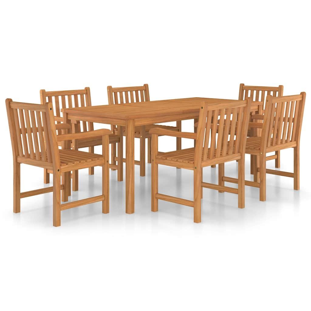 Conjunto de comedor de jardín de 7 piezas 200x100 cm
