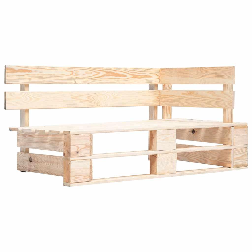 Muebles de palets 6 pzas y cojines madera pino impregnada