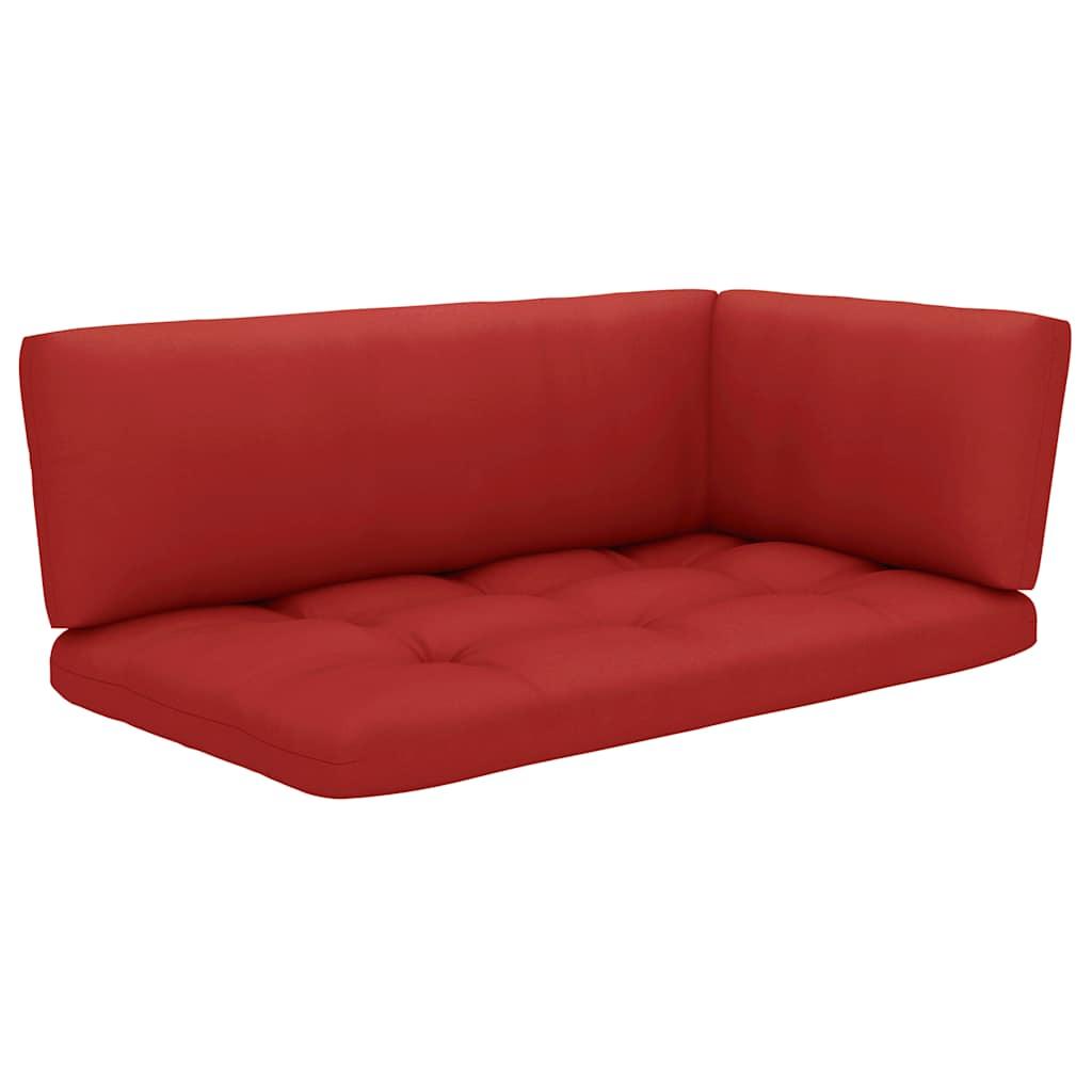 Muebles de palets 6 pzas y cojines madera pino impregnada