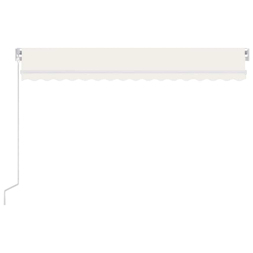 Toldo retráctil Amarillo y Naranja 400 x 350 cm Tela y Aluminio
