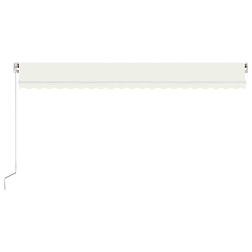 Toldo retráctil Amarillo y Naranja 400 x 350 cm Tela y Aluminio