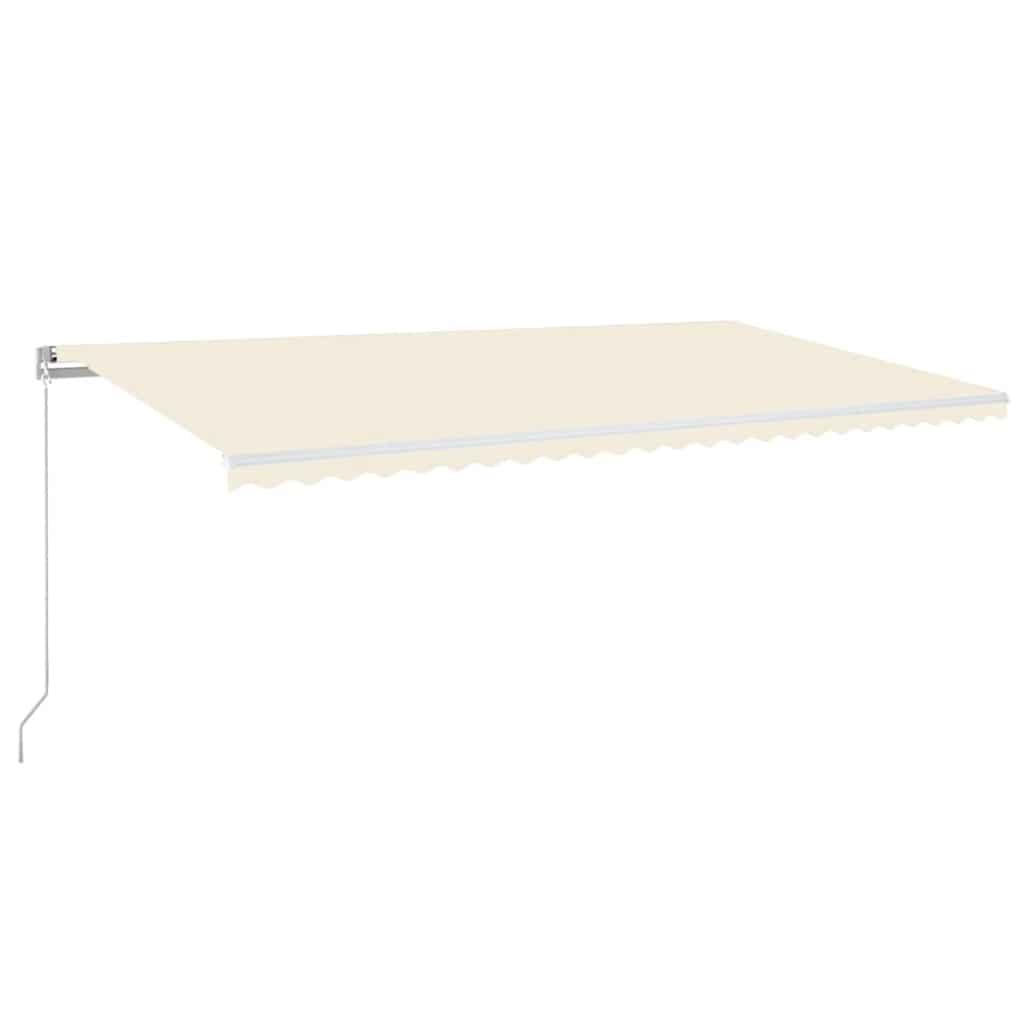 Toldo retráctil Amarillo y Naranja 400 x 350 cm Tela y Aluminio