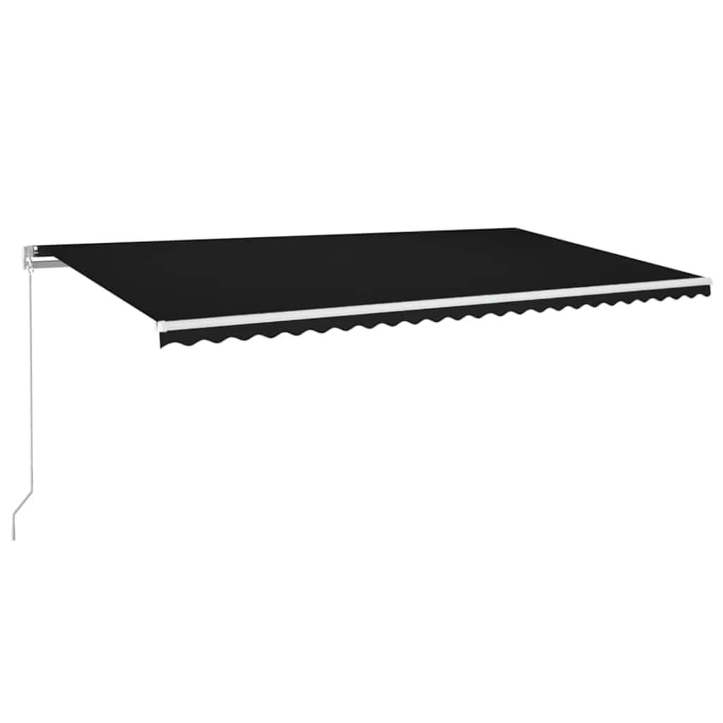 Toldo retráctil Amarillo y Naranja 400 x 350 cm Tela y Aluminio
