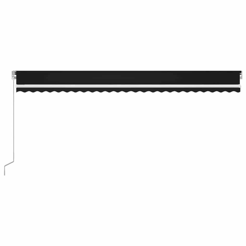 Toldo retráctil Amarillo y Naranja 400 x 350 cm Tela y Aluminio