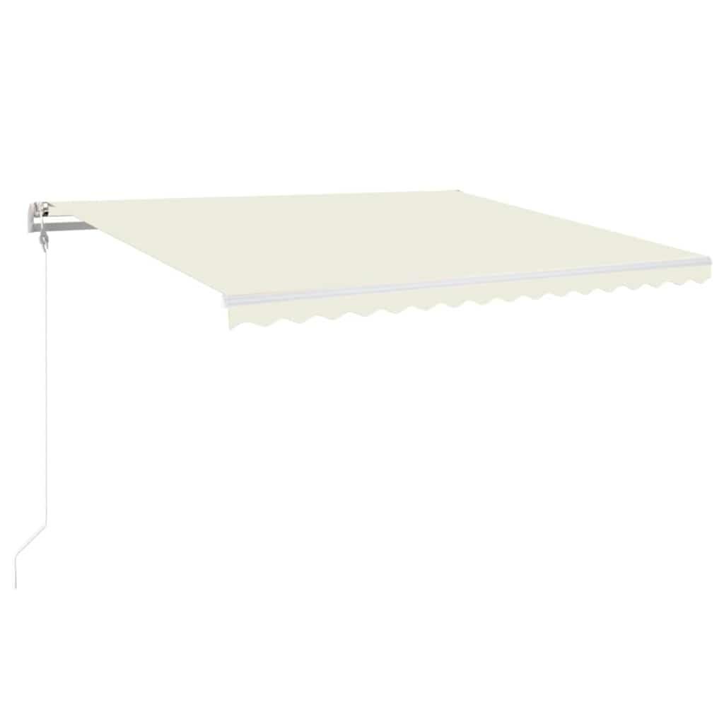 Toldo retráctil automático gris antracita y blanco 400x300 cm