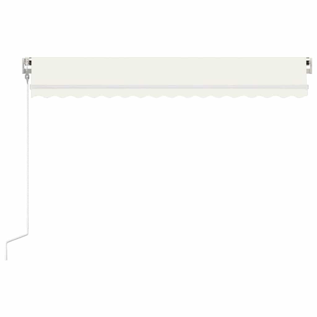 Toldo retráctil automático gris antracita y blanco 400x300 cm