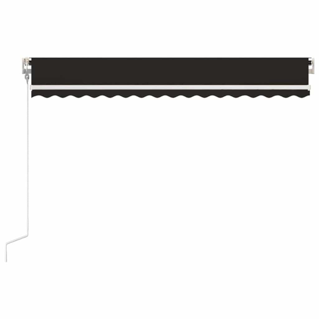 Toldo retráctil automático gris antracita y blanco 400x300 cm