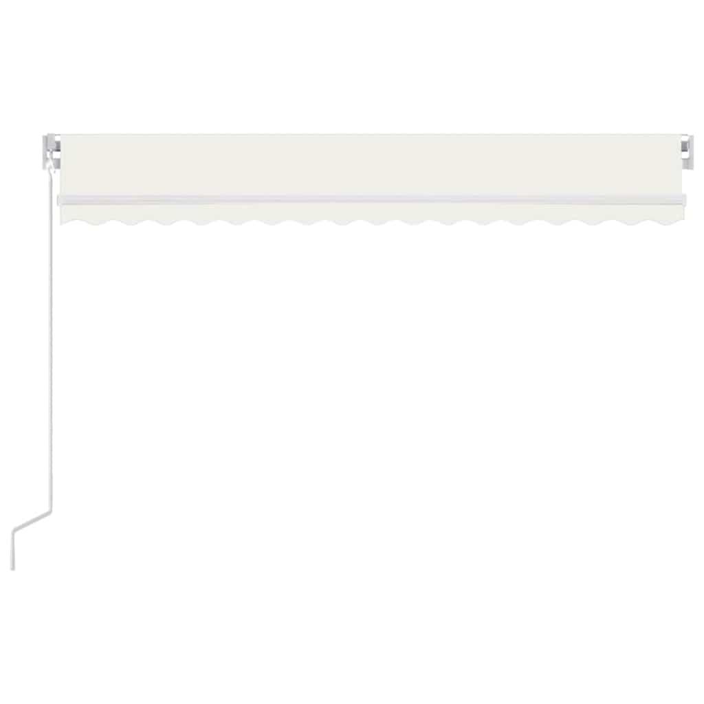 Toldo retráctil Amarillo y Naranja 400 x 350 cm Tela y Aluminio