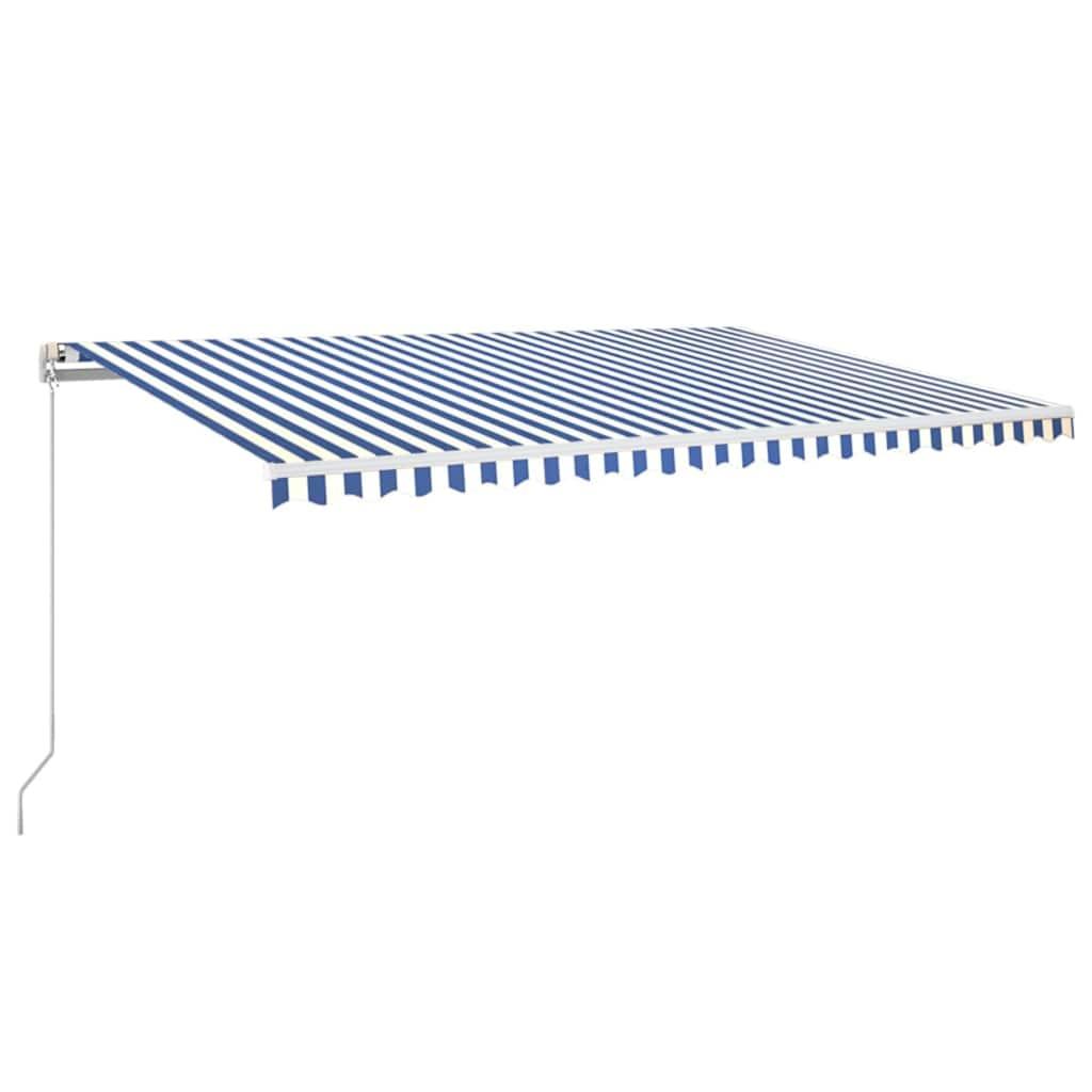 Toldo retráctil manual con LED