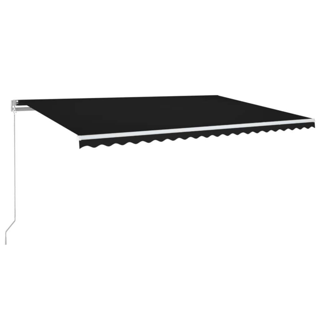 Toldo retráctil manual con LED
