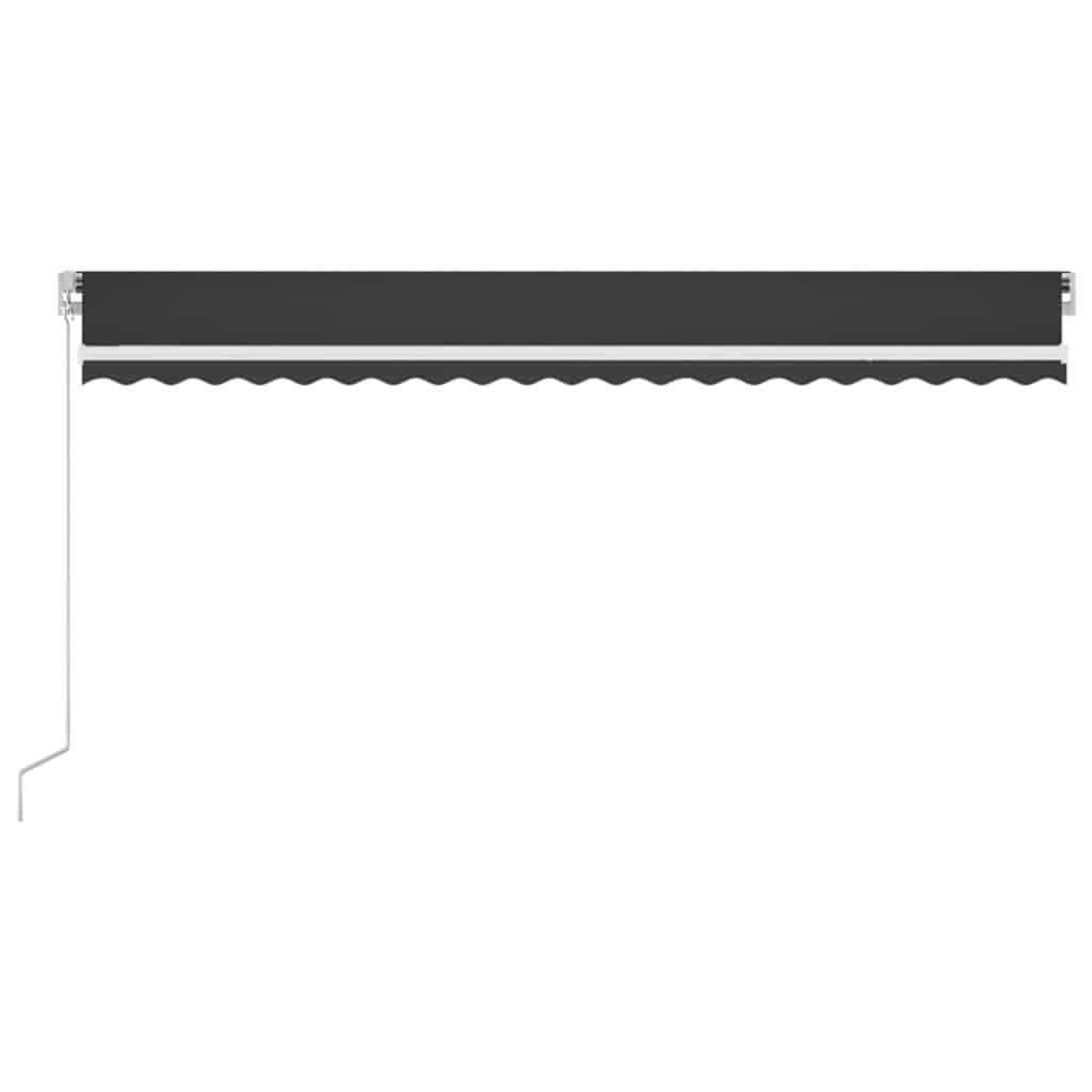 Toldo retráctil manual con LED