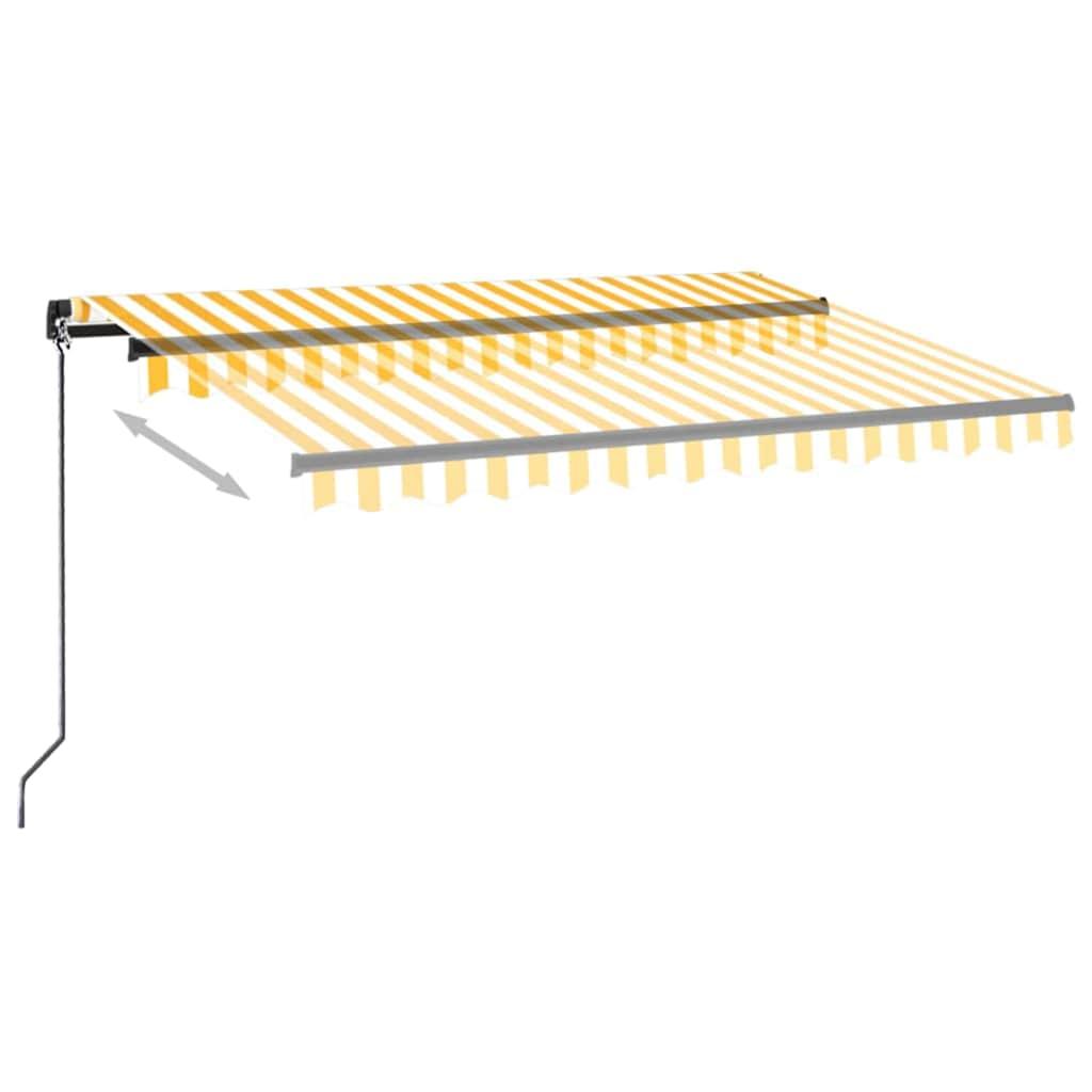 Toldo manual retráctil con LED