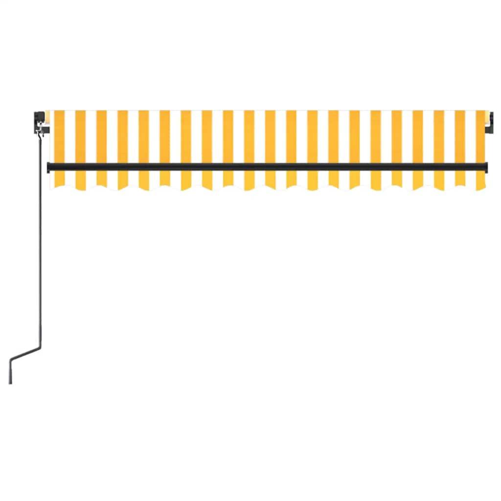Toldo manual retráctil con LED
