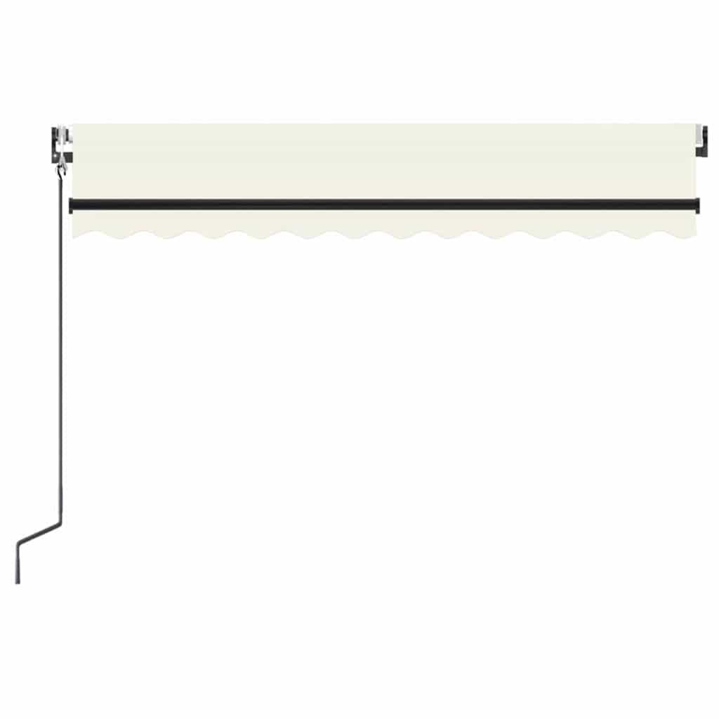 Toldo retráctil Gris claro y blanco. 400 x 350 cm Poliéster