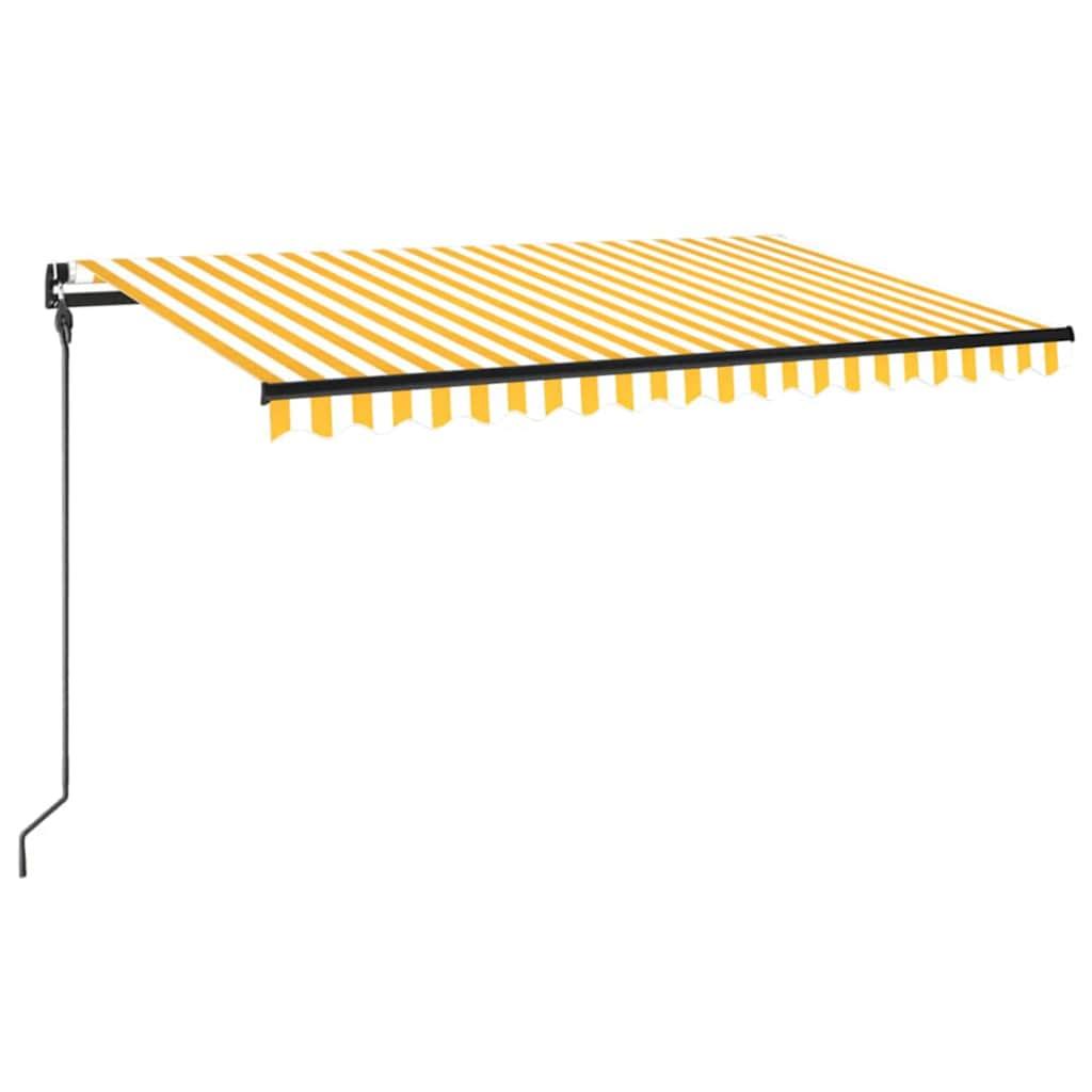 Toldo manual retráctil con LED