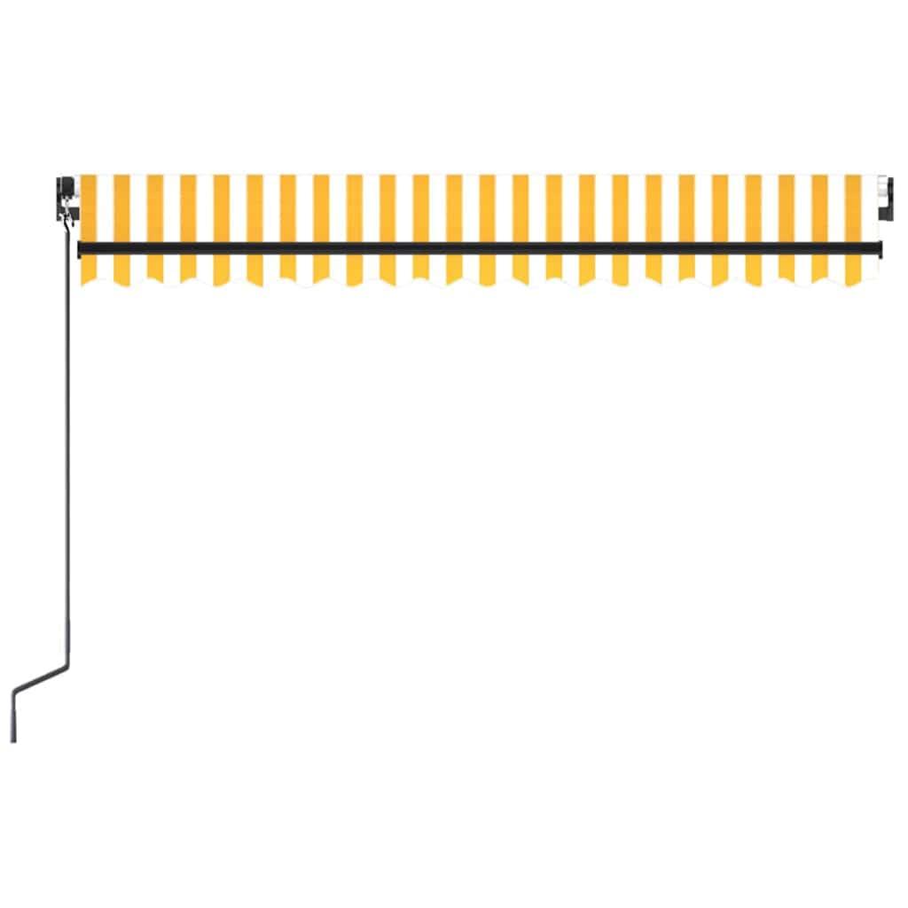 Toldo manual retráctil con LED