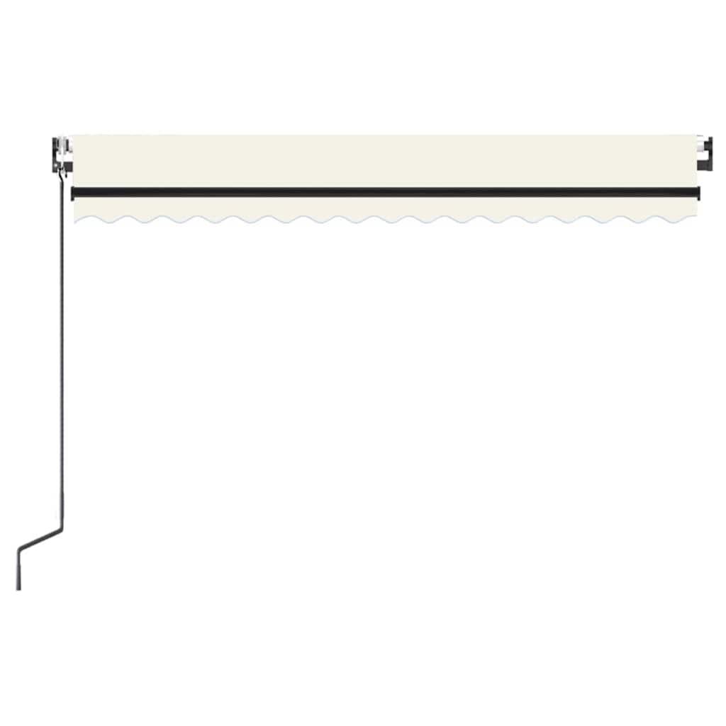Toldo retráctil Gris claro y blanco. 400 x 350 cm Poliéster