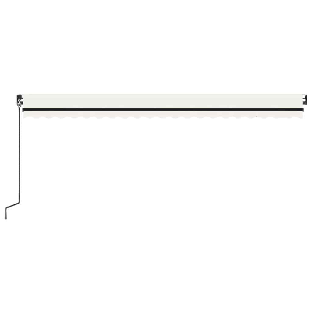 Toldo retráctil Gris claro y blanco. 400 x 350 cm Poliéster
