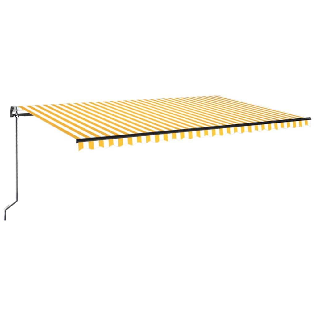 Toldo retráctil Gris claro y blanco. 400 x 350 cm Poliéster