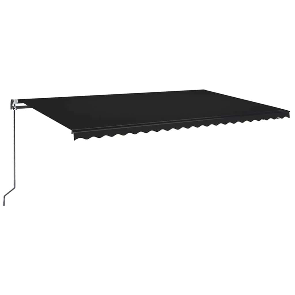 Toldo retráctil Gris claro y blanco. 400 x 350 cm Poliéster