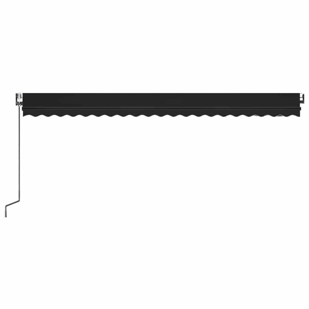 Toldo retráctil Gris claro y blanco. 400 x 350 cm Poliéster