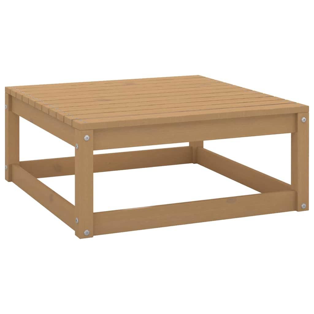 Juego de muebles de jardín 3 pzas y cojines madera maciza pino