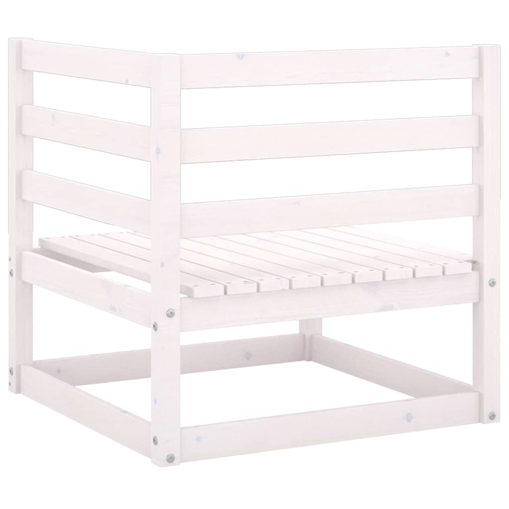 Juego de muebles de jardín 8 pzas y cojines madera pino maciza