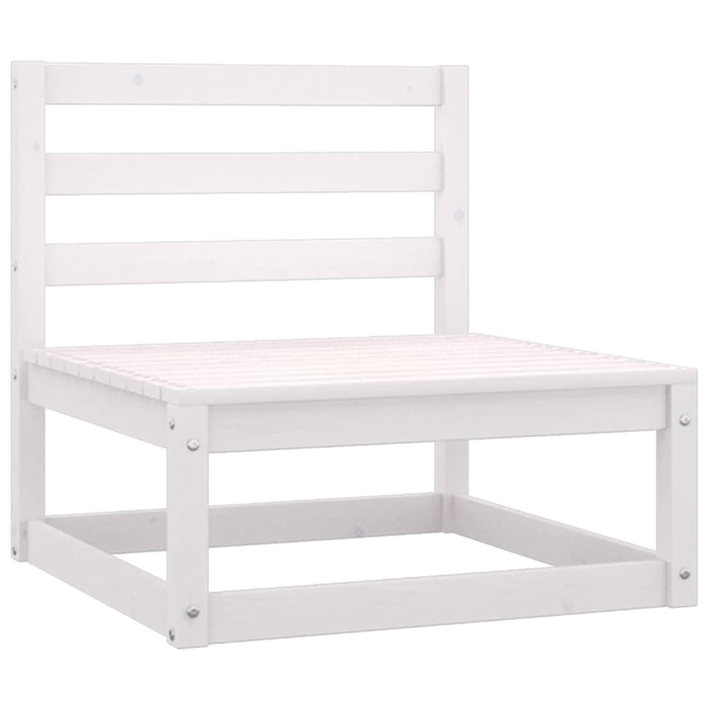 Juego de muebles de jardín 7 pzas y cojines madera pino maciza