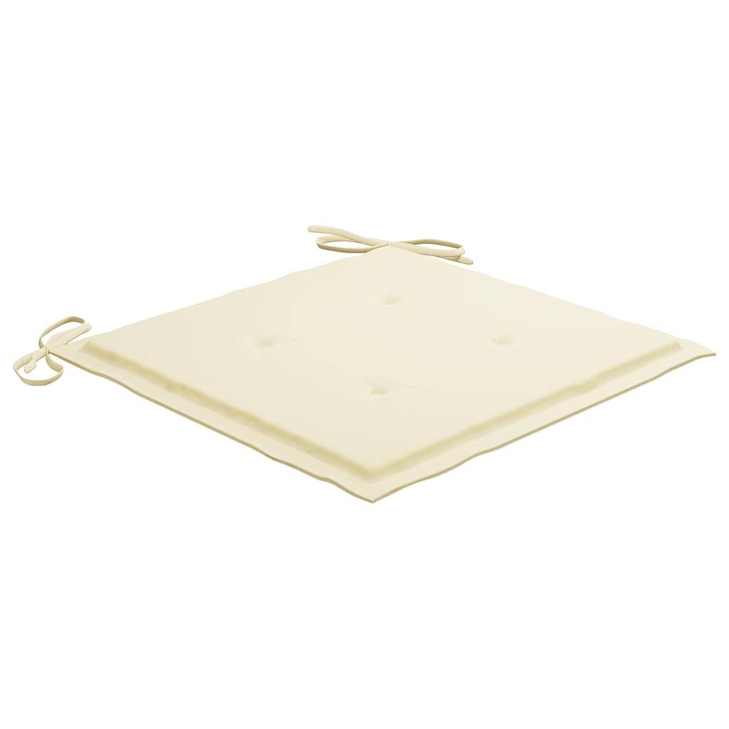 Sillas comedor de jardín y cojines 8 uds madera maciza acacia