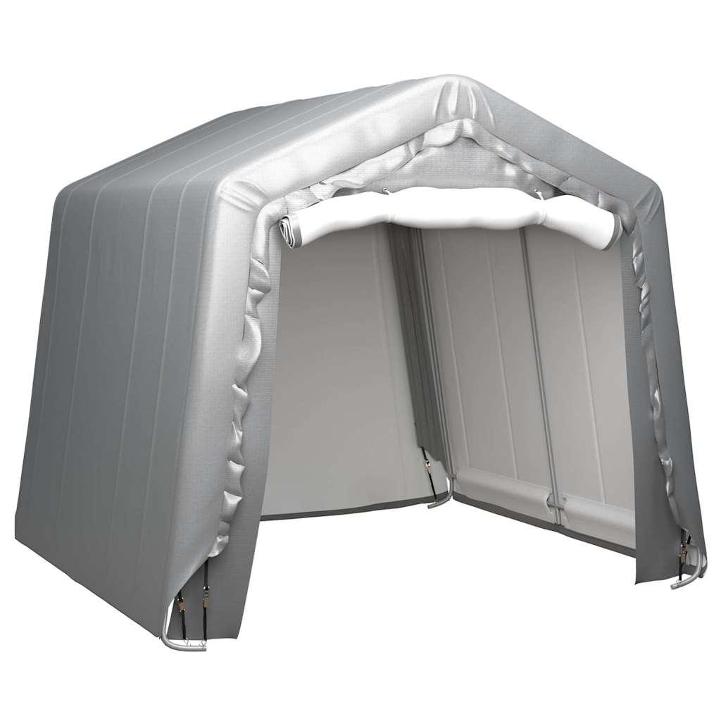 Carpa de almacenamiento acero gris 300x600 cm