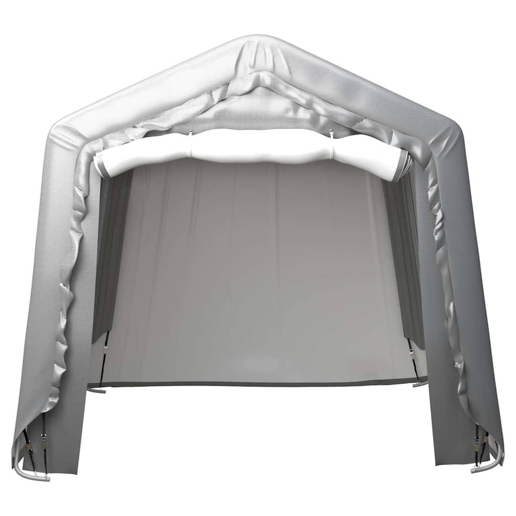 Carpa de almacenamiento acero gris 300x600 cm