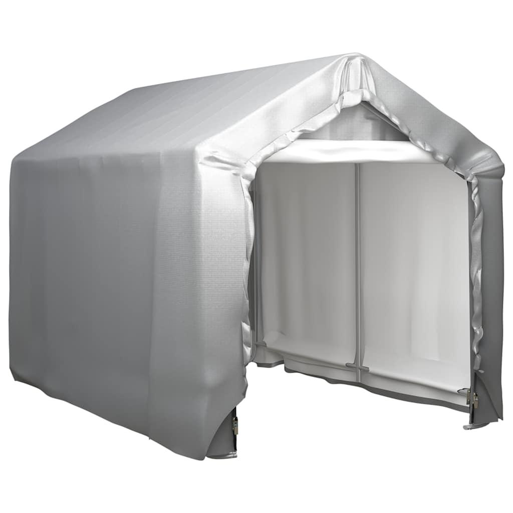 Carpa de almacenamiento acero gris